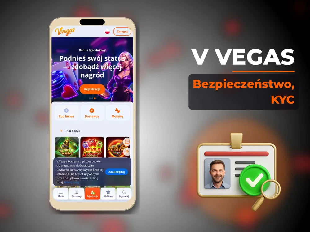 V Vegas - Bezpieczeństwo, KYC