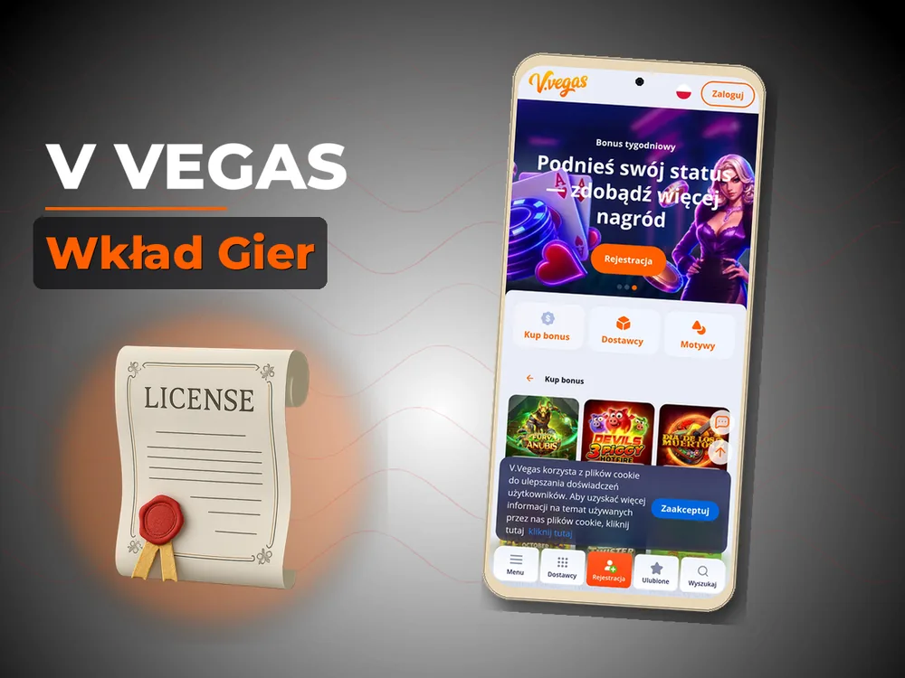 V Vegas - Wkład Gier