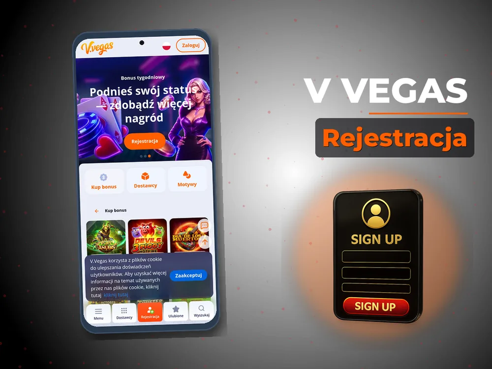 V Vegas - Rejestracja